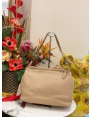 PRADA VITELLO DAINO FLAP SHOULDER BAG IN SOFT BEIGE 