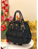 (LIKE NEW) PRADA TESSUTO GAUFRE BLACK TOTE BAG WITH STRAP
