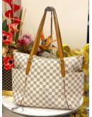 LOUIS VUITTON TOTALLY MM TOTE SHOULDER BAG IN WHTE DAMIER AZUR CANVAS 