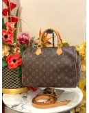 2021 LOUIS VUITTON SPEEDY BANDOULIERE 30 MONOGRAM CANVAS BAG 