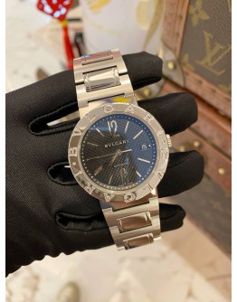 2014 BVLGARI BLACK DIAL 42MM AUTOMATIC WATCH -FULL SET-