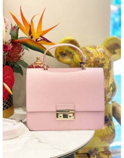 (LIKE NEW) FURLA BELLA MEDIUM SAFFIANO POUDRE TOP HANDLE BAG 