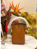 (UNUSED) FENDI MON TRESOR SMALL BROWN BUCKET BAG 