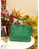(LIKE NEW) HERMES BAMBOU SWIFT BIRKIN 25 PLATINUM HARDWARE