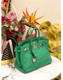 (LIKE NEW) HERMES BAMBOU SWIFT BIRKIN 25 PLATINUM HARDWARE