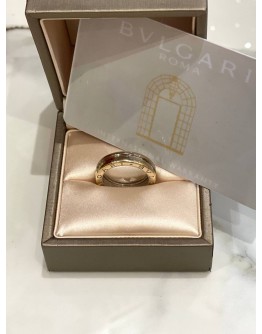 (LIKE NEW) 2020 BVLGARI B.ZERO1 RING 18K 750 WHITE GOLD SIZE 60 -FULL SET-