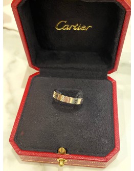 CARTIER LOVE RING 18K 750 WHITE GOLD SIZE 60