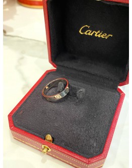 CARTIER LOVE RING 18K 750 WHITE GOLD SIZE 60