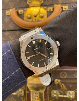 (LIKE NEW) HUBLOT CLASSIC FUSION REF 511.NX.1171.RX BLACK DIAL 45MM AUTOMATIC WATCH 