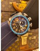 2020 GRAHAM SILVERSTONE STOWE RACING GULF BLUE GMT LIMITED EDITION WORLDWIDE 500PCS REF 2BLDC.B13A BLACK DIAL 48MM AUTOMATIC WATCH
