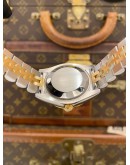 (LIKE NEW) YEAR 2015 ROLEX OYSTER PERPETUAL DATEJUST 31MM WHITE DIAMOND DIAL HALF 18K 750 GOLD JUBILEE REF 178343 -FULL SET-