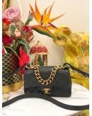 (LIKE NEW) CHANEL BLACK MINI TRAPEZIO FLAP QUILTED CROSSBODY BAG
