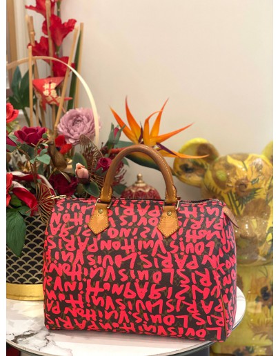 LOUIS VUITTON X STEPHEN SPROUSE GRAFFITI SPEEDY 30 LIMITED EDITION