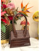 (LIKE NEW) JACQUEMUS LE CHIQUITO MOYEN IN DAREK BROWN WITH STRAP