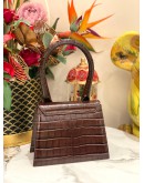 (LIKE NEW) JACQUEMUS LE CHIQUITO MOYEN IN DAREK BROWN WITH STRAP