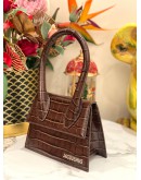 (LIKE NEW) JACQUEMUS LE CHIQUITO MOYEN IN DAREK BROWN WITH STRAP