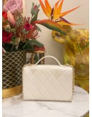 (LIKE NEW) 2023 CHANEL HANDLE FLAP CHAIN BAG MICROCHIP 