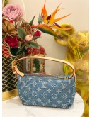 (UNWORN) LOUIS VUITTON MONOGRAM DENIM HILLS POCHETTE 