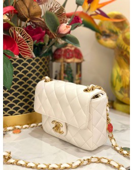(LIKE NEW) CHANEL CLASSIC MINI FLAP GOLD HARDWARE CHAIN 