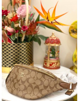 (BRAND NEW) COACH SIGNATURE BROWN BELT WAIST BAG