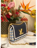 (LIKE NEW) LOUIS VUITTON TWIST GUINGUETTE MM INDIGO BLUE BAG 