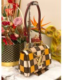 (LIKE NEW) LOUIS VUITTON TWIST MM DAMIER CHECK MONOGRAM LEATHER SHOULDER BAG 
