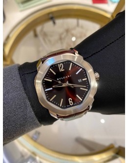 (UNUSED) 2022 BVLGARI OCTO ROMA REF OC41C1SLD BROWN DIAL 41MM AUTOMATIC WATCH (UNUSED) 2022 BVLGARI OCTO ROMA REF OC41C1SLD BROWN DIAL 41MM AUTOMATIC WATCH
