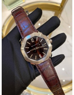 (UNUSED) 2022 BVLGARI OCTO ROMA REF OC41C1SLD BROWN DIAL 41MM AUTOMATIC WATCH (UNUSED) 2022 BVLGARI OCTO ROMA REF OC41C1SLD BROWN DIAL 41MM AUTOMATIC WATCH