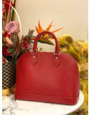 (LIKE NEW) LOUIS VUITTON ALMA MM EPI LEATHER IN RED
