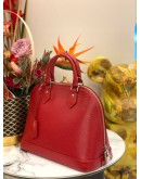 (LIKE NEW) LOUIS VUITTON ALMA MM EPI LEATHER IN RED