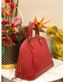 (LIKE NEW) LOUIS VUITTON ALMA MM EPI LEATHER IN RED