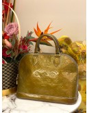 LOUIS VUITTON ALMA MM VERNIS PATENT LEATHER HANDLE BAG