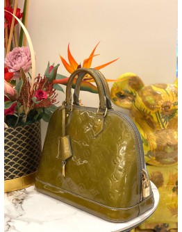 LOUIS VUITTON ALMA MM VERNIS PATENT LEATHER HANDLE BAG
