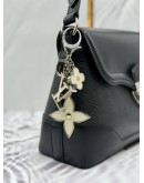 LOUIS VUITTON FLEUR DE EPI BAG CHARM IN EPI ENAMEL BLANC