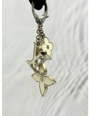 LOUIS VUITTON FLEUR DE EPI BAG CHARM IN EPI ENAMEL BLANC
