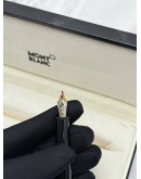 MONTBLANC MEISTERSTUCK CLASSIQUE FOUNTAIN PEN M NIB IN BLACK RESIN WITH 14K 585 GOLD NIB AND PLATINUM-COATED TRIMS