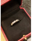 (LIKE NEW) 2020 CARTIER LOVE RING SIZE 60 IN 18K 750 WHITE GOLD WITH DIAMOND -FULL SET-
