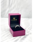 HABIB DUAL BAND HALO DIAMOND RING IN 375 WHITE GOLD 