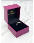 HABIB DUAL BAND HALO DIAMOND RING IN 375 WHITE GOLD 
