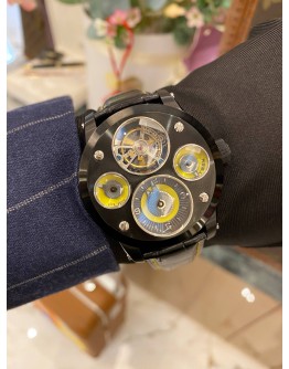 (BRAND NEW) YEAR 2024 MEMORIGIN THE ORIGINAL TIME MACHINE MOTO TOURBILON REFMO0147 43MM AUTOMATIC WATCH -FULL SET-