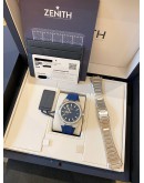 (LIKE NEW) YEAR 2022 ZENITH DEFY SKYLINE REF 03.9300.3620/51.I001 BLUE DIAL 41MM AUTOMATIC WATCH -FULL SET- 
