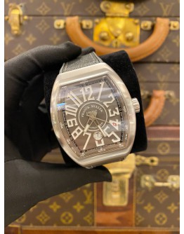 (LIKE NEW) 2020 FRANCK MULLER VANGUARD REF V45SCDTACBRTT GREY DIAL 44MM AUTOMATIC WATCH -FULL SET-
