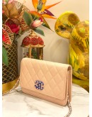 (LIKE NEW) CHANEL WOC WALLET ON CHAIN CAVIAR LEATHER 