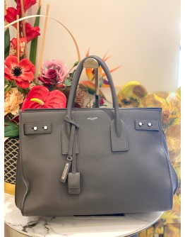YSL SAINT LAURENT SAC DE JOUR LARGE IN GRAINED CALFSKIN LEATHER