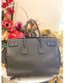 YSL SAINT LAURENT SAC DE JOUR LARGE IN GRAINED CALFSKIN LEATHER