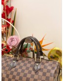 (LIKE NEW) LOUIS VUITTON SPEEDY 30 DAMIER EBENE CANVAS HANDLE BAG WITH STRAP 