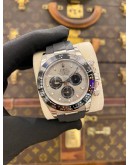 (UNUSED) YEAR 2023 ROLEX DAYTONA COSMOGRAPH 18K 750 WHITE GOLD REF 116519LN GREY DIAL 40MM WATCH 