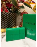 (LIKE NEW) BOTTEGA VANETA CASSETTE WALLET IN PARAKEET GREEN - FULL SET-
