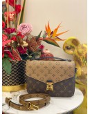 (LIKE NEW) MICROCHIP LOUIS VUITTON METIS POCHETTE MONOGRAM REVERSE 