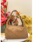 BOTTEGA VENETA INTRECCIATO BROWN SHOULDER BAG 